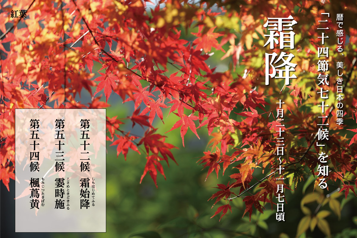 暦で感じる、美しき日本の四季「二十四節気七十二候」を知る Part 4